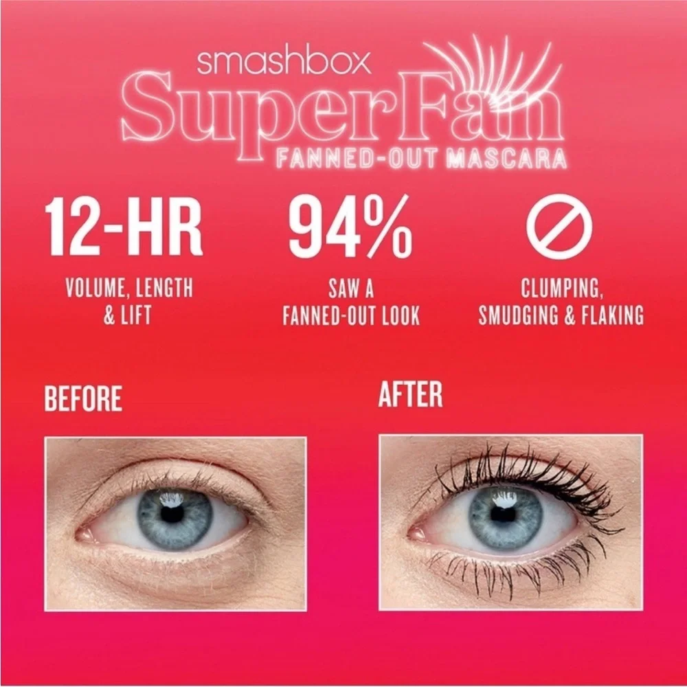 Smashbox Super Fan Lash Lengthening Mascara Mini NWT